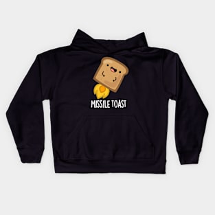 Missile Toast Funny Mistletoe Puns Kids Hoodie